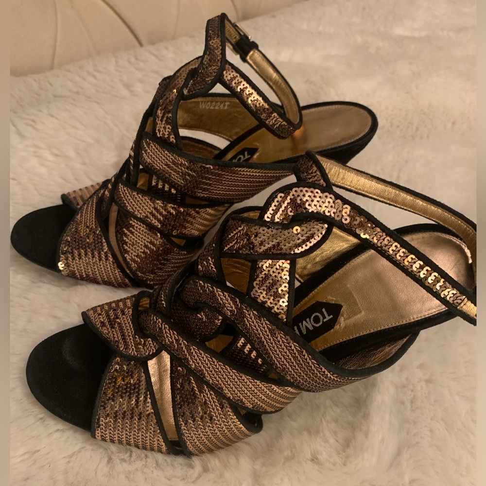 🔥🔥🔥TOM FORD Sandals Size 9 or 40 Europe runs really small like size 8 - Picture 5 of 16